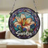 Lily Personalised Stained Glass Effect Suncatcher
